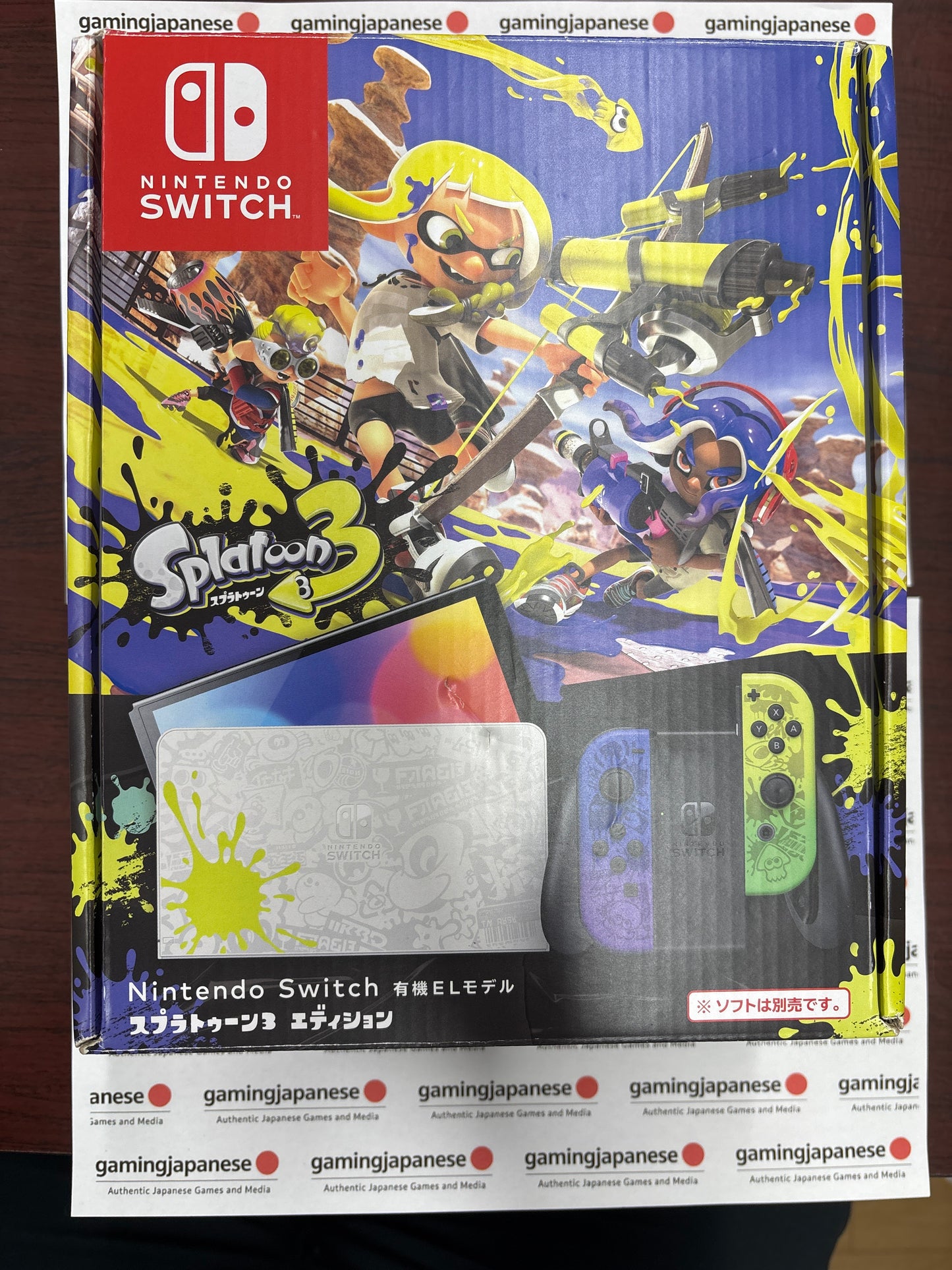 Nintendo Switch OLED (Nintendo Switch 有機ELモデル) <console — Splatoon 3 Edition> Japanese Import {used}