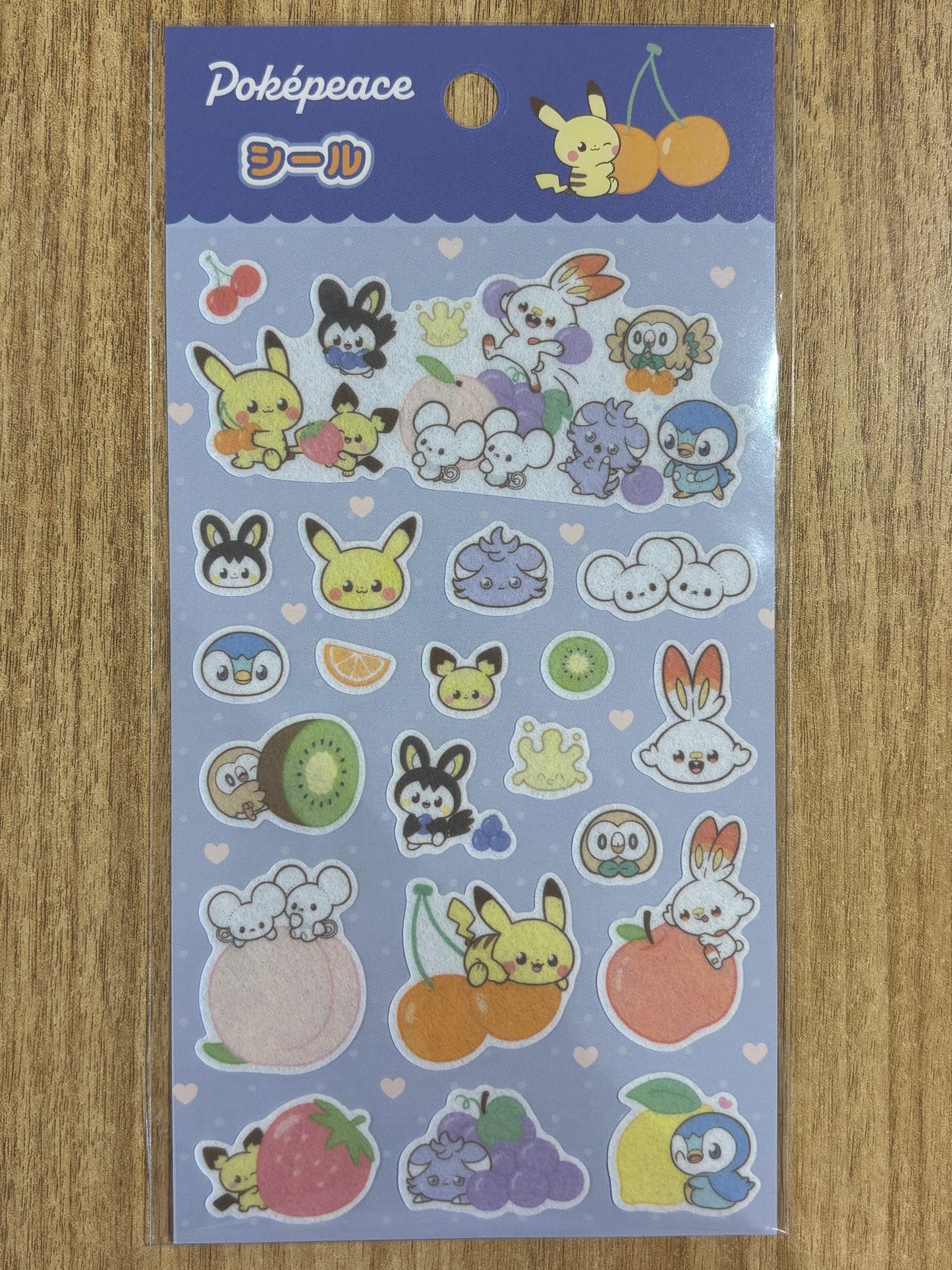 Poképeace Fruit Theme Pokemon Sticker Sheet (ポケピース シール) <sticker sheet> Japanese Import — Japan Exclusive {new}